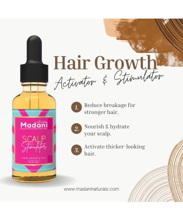 Hair Growth Oil & Scalp Stimulator | Rosemary & Mint | Reduce Hair Loss & Strengthen Hair | 2 Fl Oz - All Hair Types - Buy Online on GoSupps.com