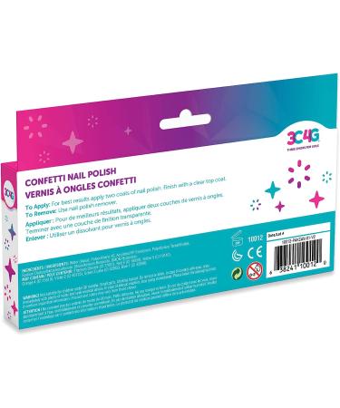 Confetti Nail Polish Set for Girls & Teens - 5 Non-Toxic Colors - Ages 8 - Buy Online on GoSupps.com