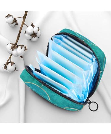 Portable Fish Scale Wavemermaid Turquoise Menstrual Bag - Zipper Storage for Teens & Women | Perfect Menstrual Cup Pocket - Buy Online on GoSupps.com