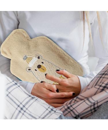 Buy 500ml Portable Cartoon Heat Bottle - Juzinqu Brown Bear for Neck Back Waist & Leg Relief | International Shipping Available - Buy Online on GoSupps.com