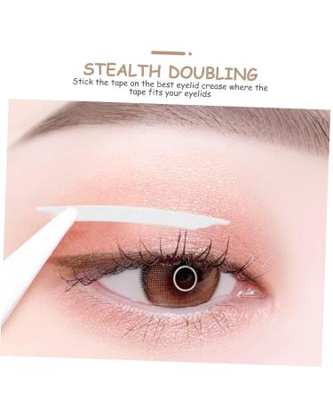 minkissy 12 Sheets Tape Eyelid Stickers Double Eyelid Sticker Pink Invisible Fiber Strip - Buy Online on GoSupps.com