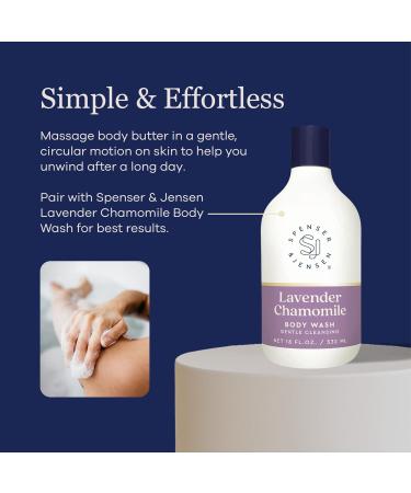Spenser & Jensen Hydrating Lavender & Chamomile Body Butter - Gentle On All Skin Types - Moisturizing Body Lotion for Women & Men - Paraben Free - 8 Oz (Pack of 2) Lavender Chamomile 8 Ounce (Pack of 2) - Buy Online on GoSupps.com