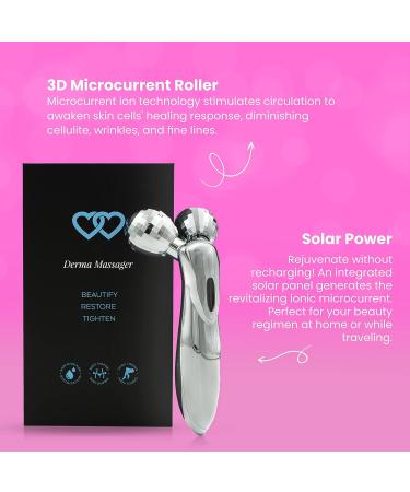 Gluteboost Microcurrent Ion 3D Glute Roller for Body, Bum & Facial Contour | Anti-Aging, Cellulite Reduction, Skin Tightening & Firming | Solar Powered - Buy Online on GoSupps.com