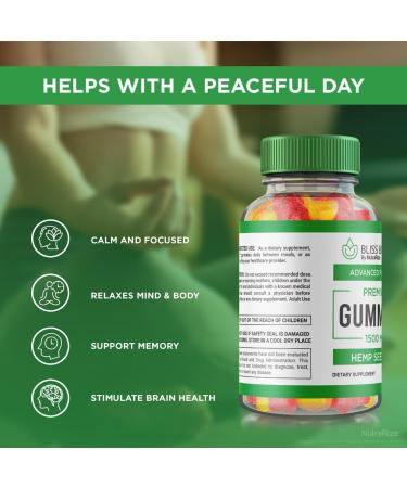 NutraRize Bliss Bites Preminum Gummies - Hemp Gummies Supplement for Tranquility A Daily Indulgence of Relaxation and Focus BlissBites Reviews (60 Gummies) Unflavored - Buy Online on GoSupps.com