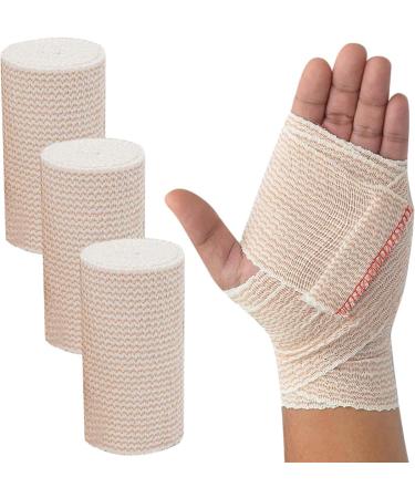 Compression Bandage Wraps Pack of 5 - Self-Adhesive Stretchable Elastic Bandages for Sports Protection - 6 Inch for Wrist & Ankle Sprains Swelling Relief - Buy Online on GoSupps.com