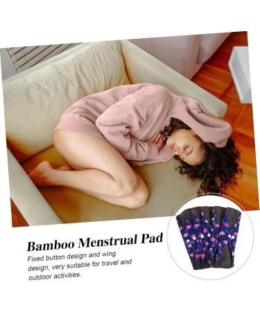 Buy Reusable Charcoal Sanitary Pads & Washable Panty Liners for Menstruation | Eco-Friendly Motherhood Towel with Bag - 25x18cm - Buy Online on GoSupps.com