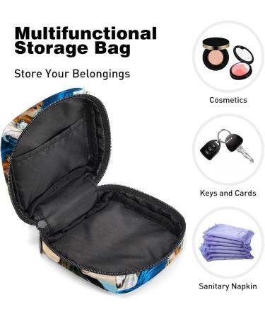 Women's Bonds Storage Pockets Stillpad Keeper - Portable Horse Pattern Period Kit Bag for Women & Girls | Feminine Product Organizer - Buy Online on GoSupps.com