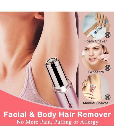 Rechargeable Facial Hair Remover for Women - LED Light Upper Lip Hair Removal Device - Buy Online on GoSupps.com