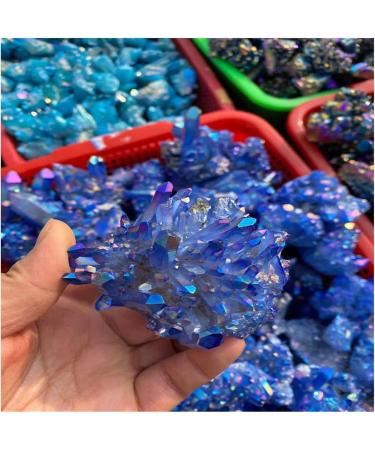 Natural Crystal Rough Crystal Cluster Blue Crystal Cluster Natural Raw Clear Quartz Rough (Size : 180-200g) - Buy Online on GoSupps.com