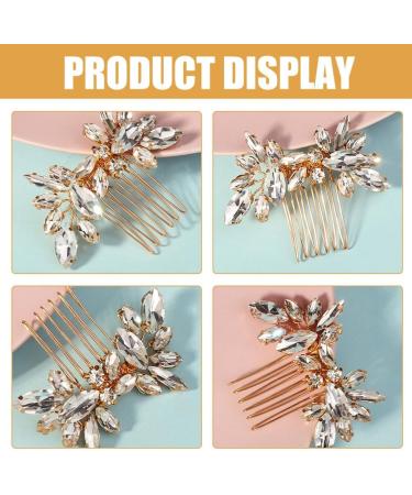 SAFIGLE Wedding Hair Comb Rhinestone Hair Comb Bridal Hair Comb Decorative Hair Comb for Women - Buy Online on GoSupps.com