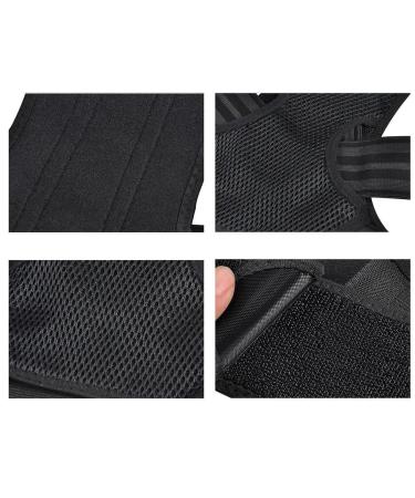 Breathable Adjustable Posture Corrector for Men & Women | Back Brace & Spinal Support | Relief for Upper & Lower Back Pain | Black Large - Buy Online on GoSupps.com