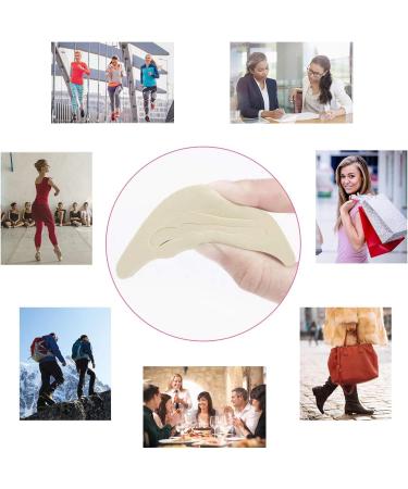 Adjustable Toe Filler Inserts 4 Pack - Forefoot Sponge Shoe Cushion for Flats & Sneakers (Khaki & Black) - Buy Online on GoSupps.com