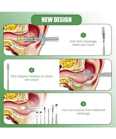 Ear Cleaner 6PCS Earwax Cleaner Tool Set with Pu Leather Case Portable Ear Wax Removal Candles Satinless Steel 360 Spiral Ear Cleaning Kit Earwax Removal Tool (2Set A) - Buy Online on GoSupps.com