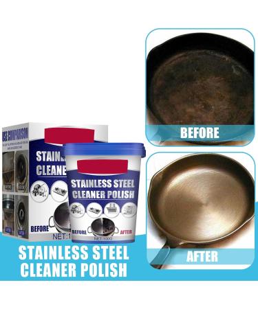 Stainless Steel Cookware Cleaning Household Kitchen Cleaner for Sinks Pans Pots 0.2Lbs Cookware Detergent Stainless Steel Cleaner and Polish Polisher Polishing for Appliances Rust for Pots 100g Bag - Buy Online on GoSupps.com