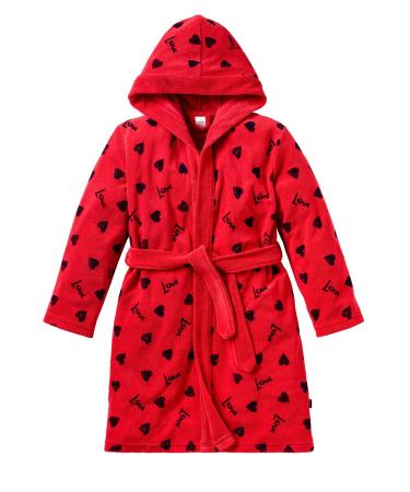 Schiesser girl bathrobe 128 500 red