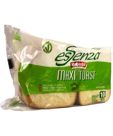 Roberto - Pack of 3 Italian Maxi Essenza Toasts with Olive Oil - Ideal Sandwich Bread for Mediterranean Cuisine - 500g Pack - Buy Online on GoSupps.com