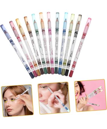 FOMIYES 12Pcs Liner Pencil Set Eyeliner Lipliner Pen Eyeshadow Pencil For Makeup Water Sweater Oilproof Medium Colorful - Buy Online on GoSupps.com