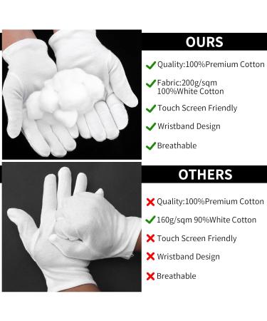 Sibba 3 Pairs Moisturizing Gloves for Overnight Bedtime | Heal Eczema & Repair Dry Chapped Hands | Hand Spa Treatment Gloves (M/L/XL) - Buy Online on GoSupps.com