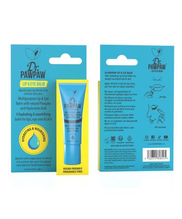 Dr.PAWPAW Lip & Eye Balm - Multipurpose Natural Hydrating Balm for Lips Eyes & Skin | 8 ml - Fragrance-Free Beauty Essential - Buy Online on GoSupps.com