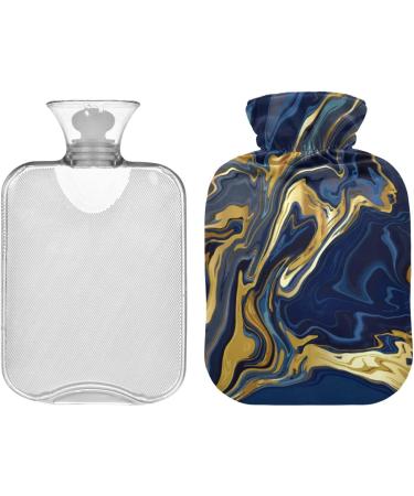 Marble Hot Water Bottle 2L with Cover | Pain Relief Hot Pack for Women - Ideal for Soothing Comfort - Buy Online on GoSupps.com