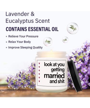 BaubleDazz Lavender Scented Candle - Funny Wedding, Bachelorette, Bridal Shower Gift for Bride - 7oz Soy Wax - Bride to Be Gifts for Her - Buy Online on GoSupps.com