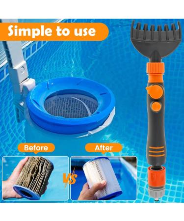 Pool Spa Filter Cartridge Cleaner Tool 7 Comb Nozzles Pool Filter Cleaner High Pressure Spa Filter Cleaning Tool Multifunctional Spa Filter Cleaner for Pool Cartridge Hot Tub Filters - Buy Online on GoSupps.com