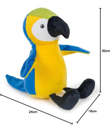 Petface Planet Percy Parrot Eco Plush Dog Toy - Sustainable & Fun for Pups - Buy Online on GoSupps.com