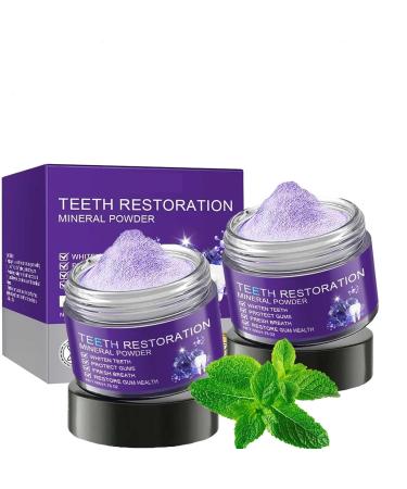 RCMCHTLA Mineral Powder for Teeth Restoration, Teeth Whitening Powder, Effective for Strengthening Teeth and Gums, Freshening Breath, Removing Stains