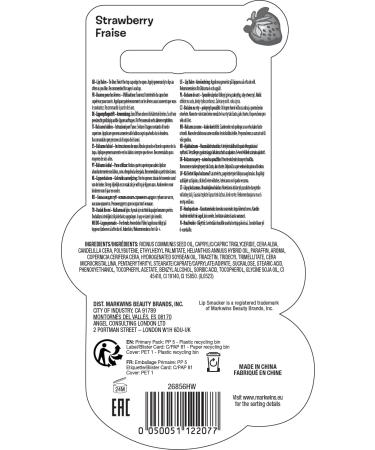 Lip Smacker Strawberry Single Blister Safe and Colorless Kids Lip Balm for a Natural Finish Strawberry Flavor - Buy Online on GoSupps.com