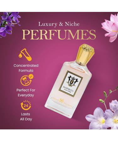 Dumont INSPIRITU POUR FEMME - 3.4oz - Women s Perfume with Sweet Sensual Romantic & Sensual Fragrance - Long Lasting Cologne Mist & Body Spray - Perfect Luxury Gift for Her - Buy Online on GoSupps.com