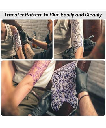 Modacraft Tattoo Practice Skins & Transfer Papers Set - 8 Silicone Fake Skins & 10 Transfer Papers for Beginner and Pro Tattoo Artists - Buy Online on GoSupps.com