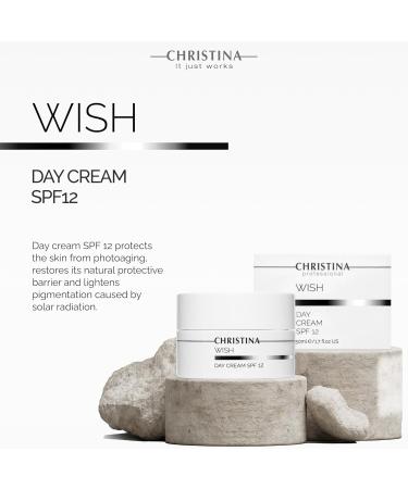 Buy CHRISTINA Wish Day Cream SPF 12 for Normal & Dry Skin - 50ml | International Shipping Available - Buy Online on GoSupps.com