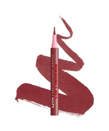 NYX Professional Makeup Lip Lingerie Liner - Feutre l vres stain - Couleur Mate Tenue Longue dur e Waterproof - Sans bavure & r siste aux transferts - Teinte : Up All Night 10