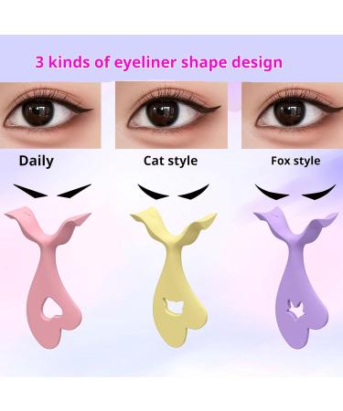  Uqezagpa Set of 3 eyeliner stencil applicators for beginners and professionals - Buy Online on GoSupps.com
