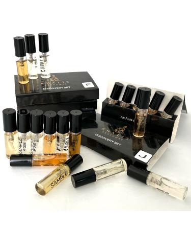 Maison d'Orient Women's Perfume Sampler Lot x 20 Sample Vials - Designer Fragrance Samples from the House of KHALIS Fragrances Dubai Oriental 0.07 Fl Oz (Pack of 20)