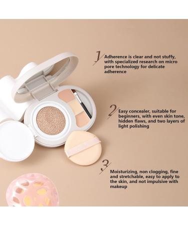  bellv Cream contour palette Air Cushion foundation - Cream makeup palette concealer palette - Bellv full coverage foundation - Buy Online on GoSupps.com