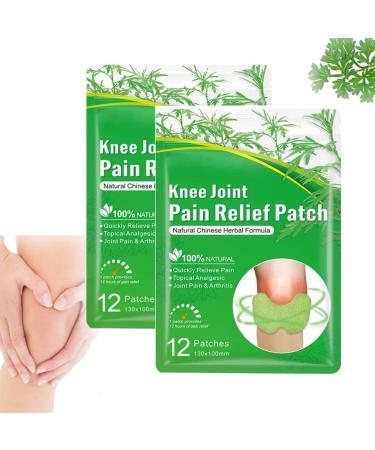 Tupilamc Flexiknee Natural Knee Pain Patch  Flexiknee Knee Joint Pain Relief Patchs  Knee Patches for Pain Relief Pain Relief Patch of Joint Pains for Knee  Back  Neck  Shoulder(24Pcs)
