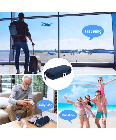 Youshares Insulin Cooling Bag Travel Etui | TSA-Approved Diabetes Cooler for Glucose Meters EpiPen Insulin Pens & Accessories | Includes 2 Cooling Packs - Navy Blue Y8-Marineblau - Buy Online on GoSupps.com