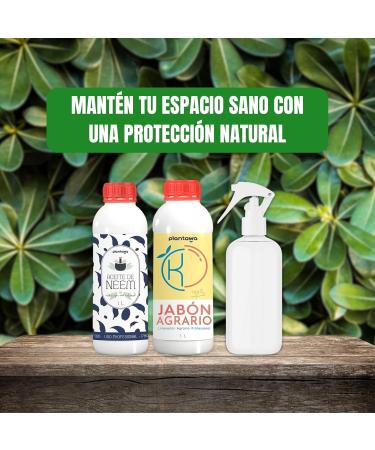  PLANTAWA Potassic Soap Saving Pack 1L + Neem Oil 1L + Powder Shaker 100% Natural Orchard Protection Durable High Concentration White Fly Red Spider Aphid Mealybug - Buy Online on GoSupps.com