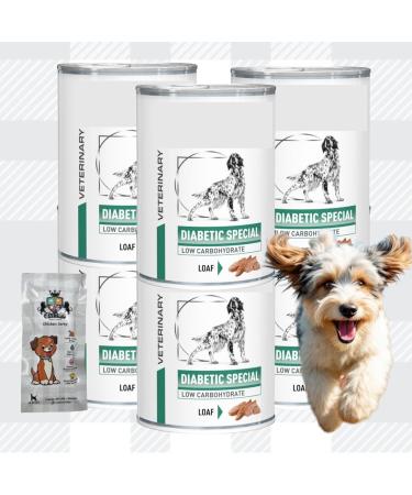 AETN Creations Diabetic Dog Food Bundle 6 x 410g Tins Wet Food Plus AETN Jerky Treats for Diabetic Dogs - Buy Online on GoSupps.com