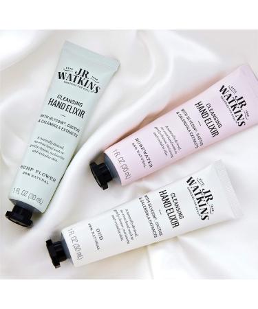 J.R. Watkins Hemp Flower Hand Elixir Waterless Cleansing Hand Wash 1 oz | International Shipping Available - Buy Online on GoSupps.com