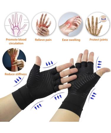 Bangbreak Copper Arthritis Compression Gloves - Pain Relief & Healing for Arthritis Carpal Tunnel - High Copper Infused | Large Size for Men & Women - Buy Online on GoSupps.com