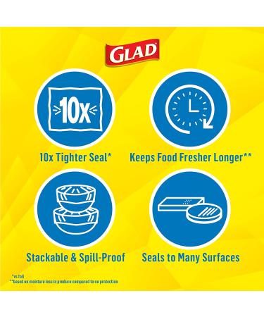 Glad Plastic Food Wrap Variety Pack - Press'n Seal, Freeze N Seal, Cling N Seal - 3 Rolls, 320 Total Square Feet - Buy Online on GoSupps.com