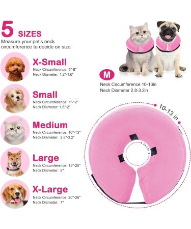 Dog Cone Collar Protective Inflatable Collar for Dog&Cat Pet Recovery Collar Blow up Cat Cone Collar Alternative After Surgery for Small Medium Large Dog (Pink Medium(Neck Size :10"-13")) Pink Medium(Neck Size :10"-13") - Buy Online on GoSupps.com