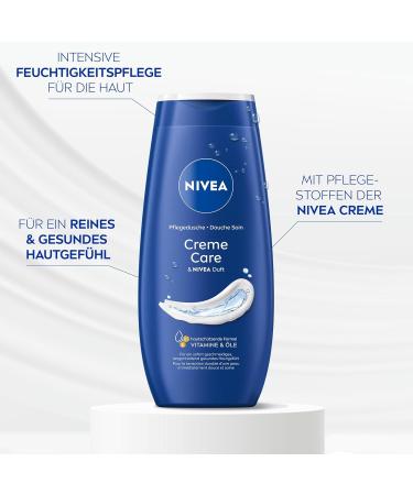 NIVEA CREME CARE Shower Gel 250ml - Moisturizing Vitamin Infused Cream Wash for Delicate Skin - Gentle Fragrance & Nourishing Oils - Buy Online on GoSupps.com