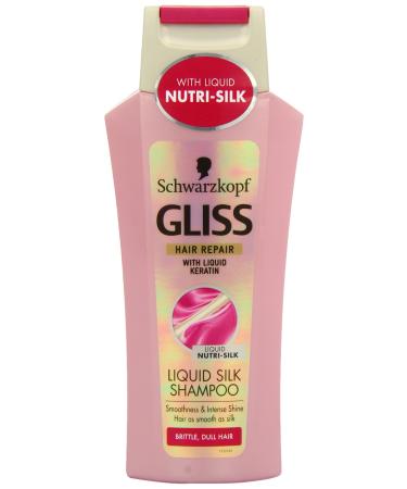Schwarzkopf Gliss Hair Repair With Liquid Keratin Liquid Silk Shampoo For Brittle Dull Hair 250Ml