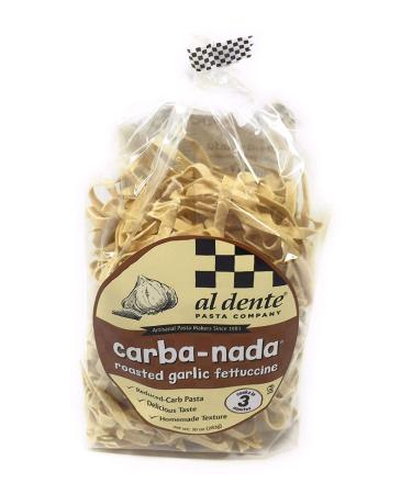 Carba-Nada Roasted Garlic Fettuccine 10oz - 2 Pack | Al Dente Pasta - Buy Online on GoSupps.com