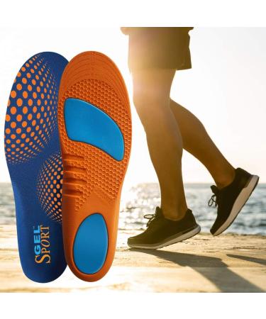 JOB SITE Gel Sport Insoles for Women 6-12 | Trim to Fit for Maximum Comfort - Buy Online on GoSupps.com