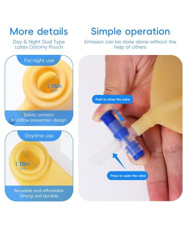 Buy Reusable Colostomy Bags | Drainable Pouches for Ileostomy Stoma Care | Portable Urine Collection System | Non-Irritating Ostomy Supplies for Elderly & Men (1000ml - Buy Online on GoSupps.com