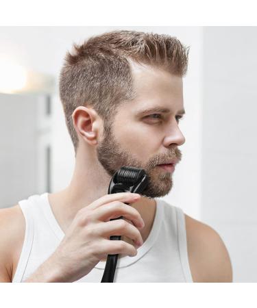 URAQT 6 Piece Beard Growth Kit with Titanium Microneedle Derma Roller - Beard Grooming Tools for Men - Buy Online on GoSupps.com
